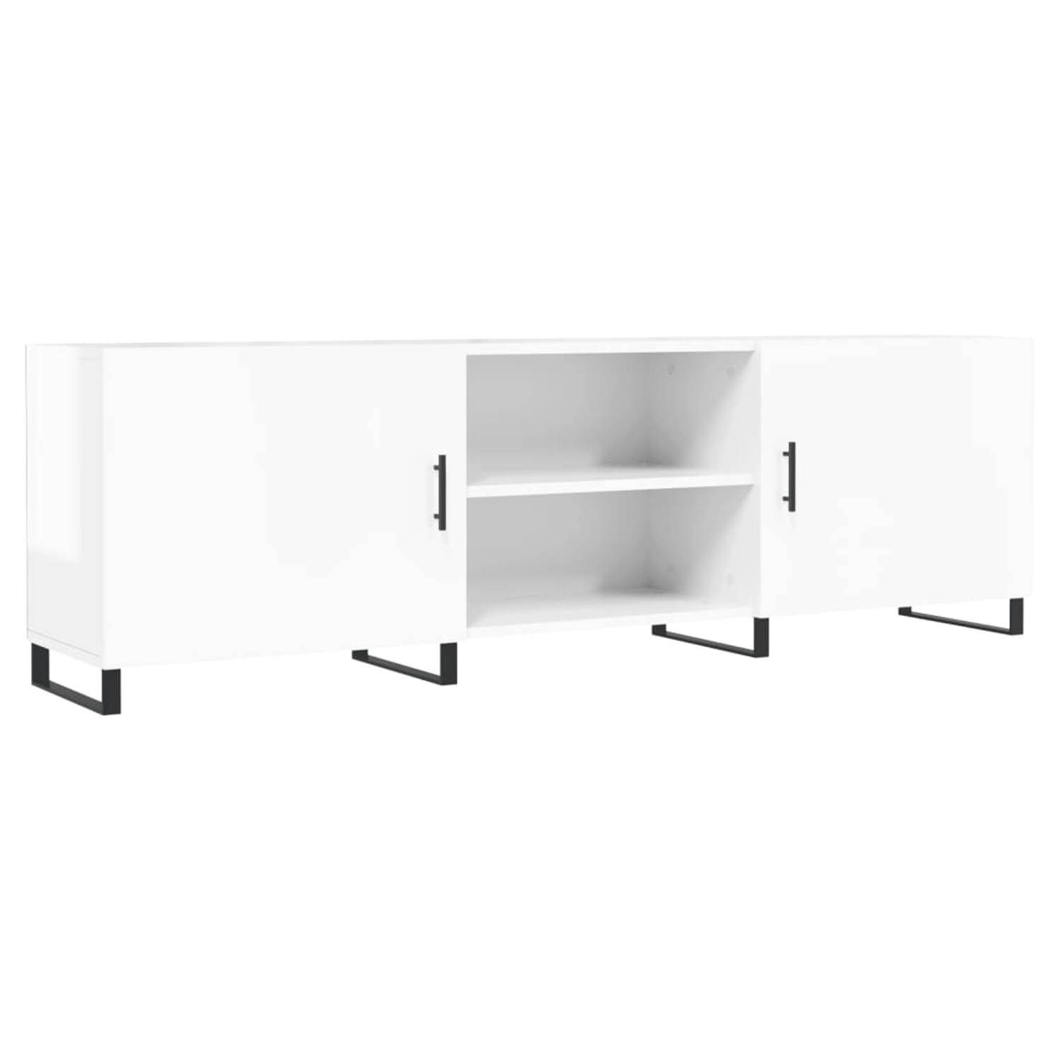 vidaXL TV-Schrank Hochglanz-Weiß 150x30x50 cm Holzwerkstoff 829118 günstig online kaufen