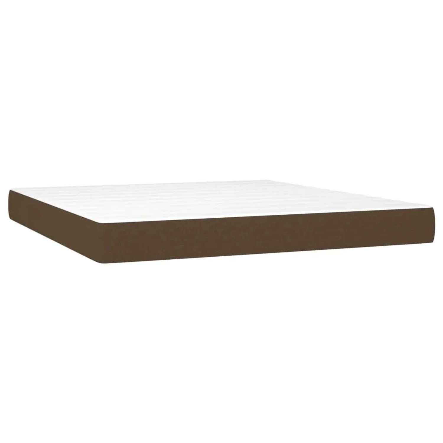 Boxspringbett Matratze, dunkelbrauner Stoff, 160x200 cm. Schlafkomfort für Ihr Bett.