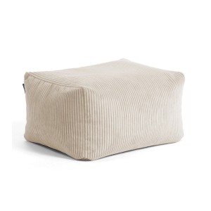Beiger Cord Hocker/Pouf 'Der Ruhestifter' von mokebo, eckig und vielseitig.