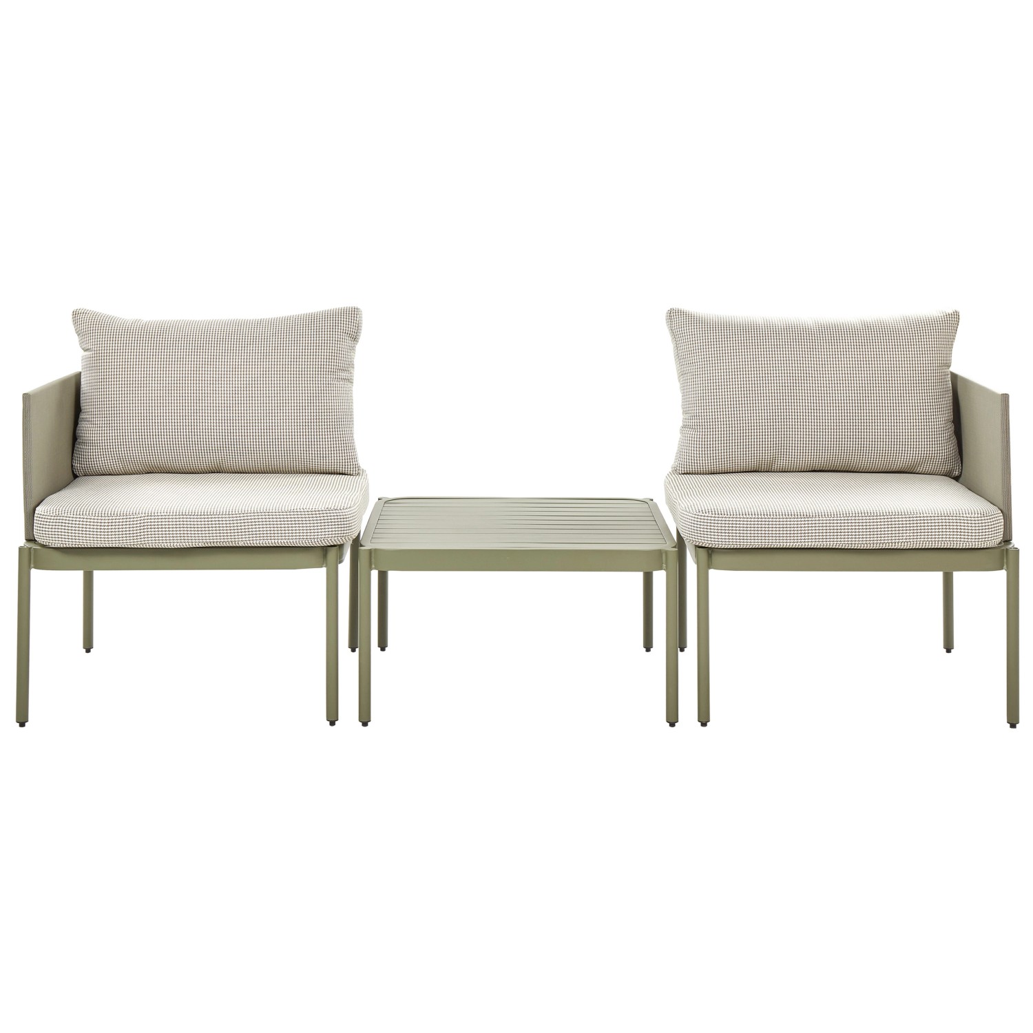 Beliani Lounge Set TERRACINA Olivgrün