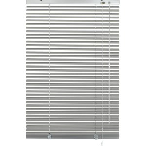 Gardinia Aluminium Jalousie, 90x130 cm, silberfarben. Sicht- und Sonnenschutz für Fenster.
