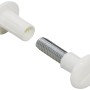 Hettich Verbindungsschraube M6, 10er-Set, weiß. Schraube und Hülse für Möbel.