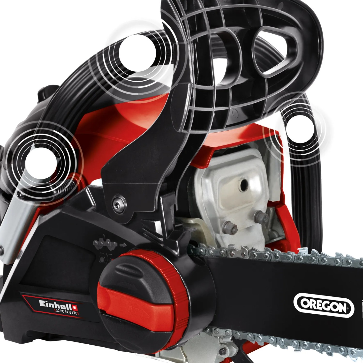 Einhell Benzin-Kettensäge GC-PC 1435 I TC Kit, Motorsäge mit Oregon Schwert und Kette.