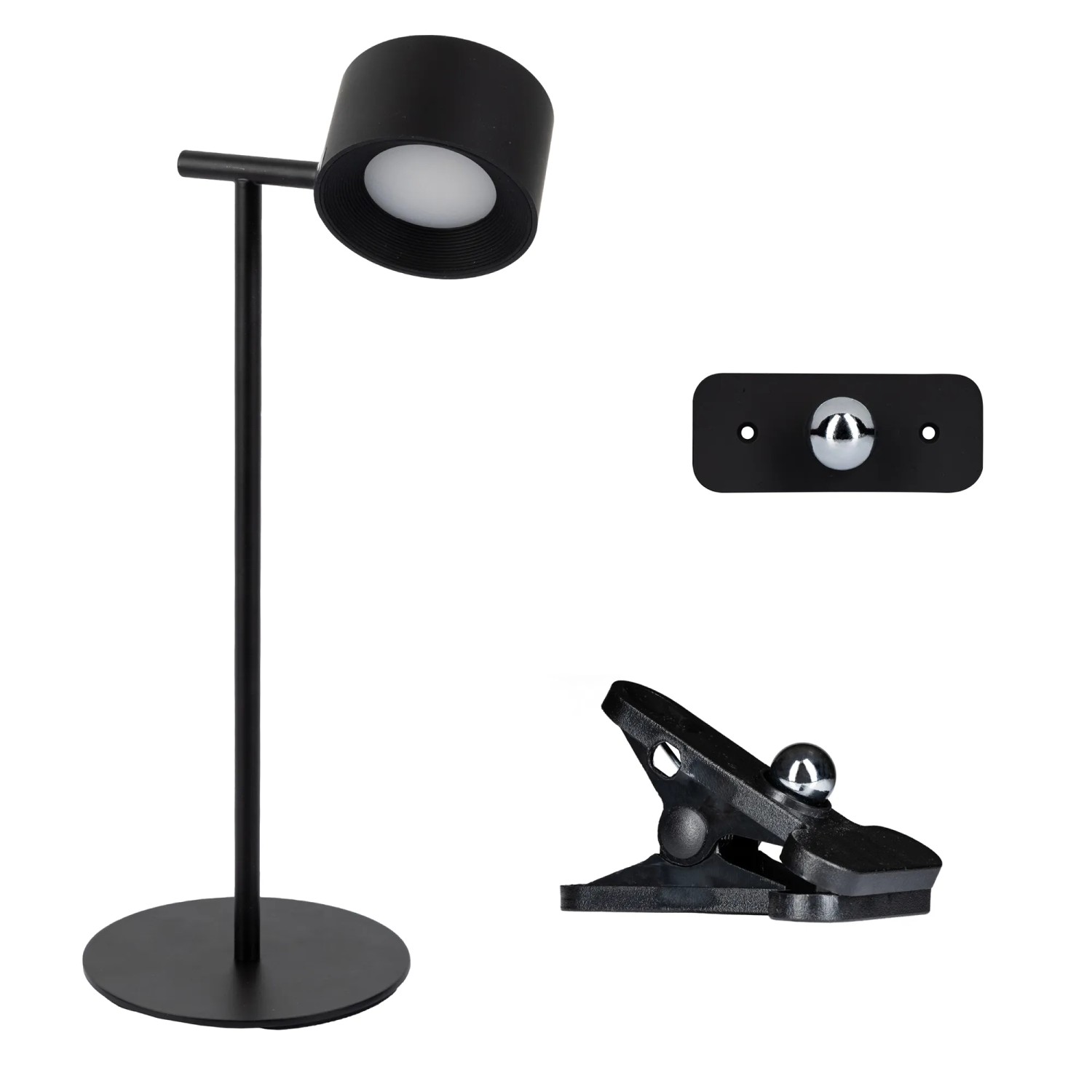 LED's,ight Akku Tischlampe 3in1 250lm 3000K/4000K/6000K IP44 dimmbar Schwarz