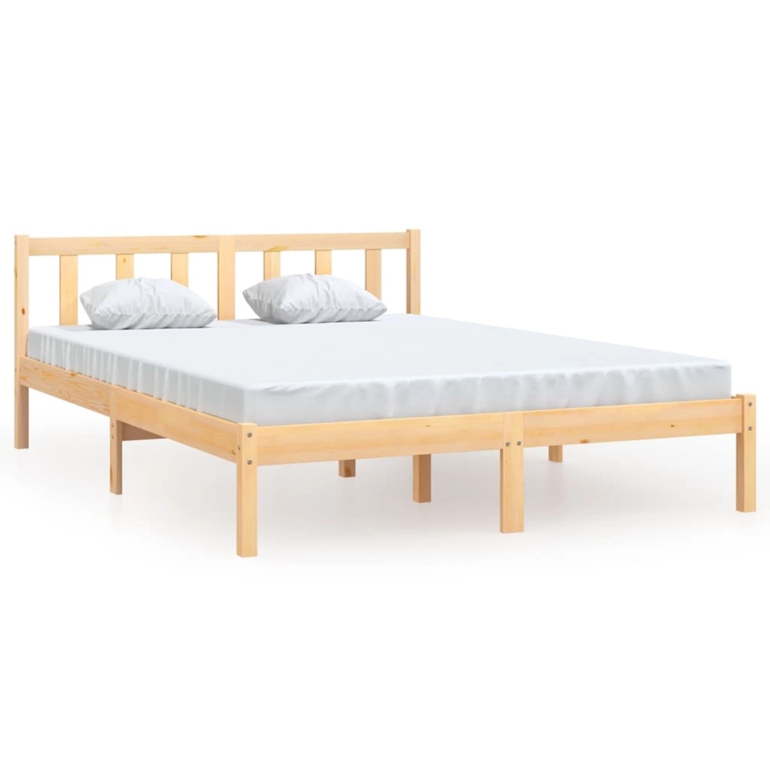 vidaXL Massivholzbett Kiefer 150x200 cm 5FT King Size923547