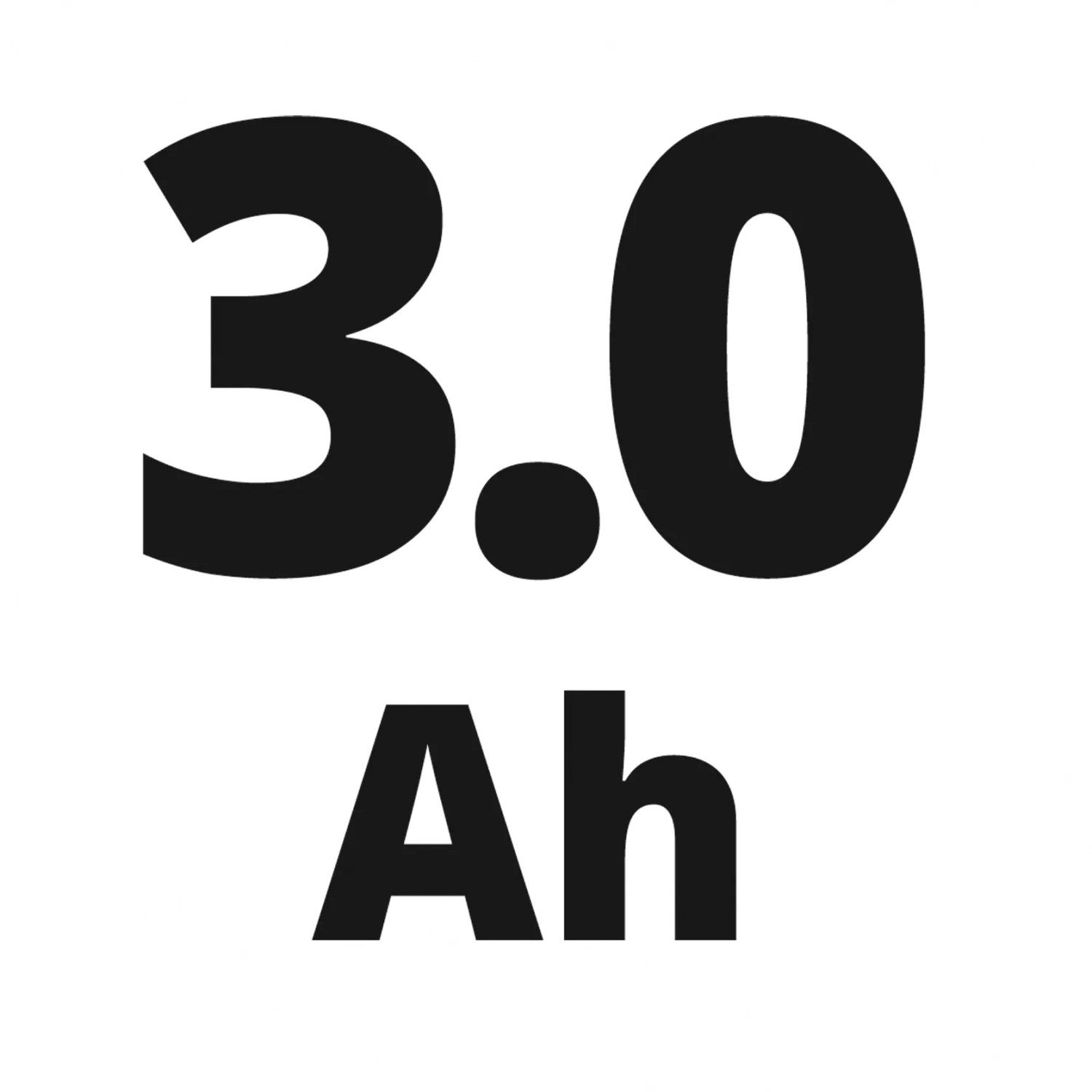 Einhell Akku 18V 3,0 Ah Sealed Power X-Change Plus – Detailaufnahme der Kapazität.