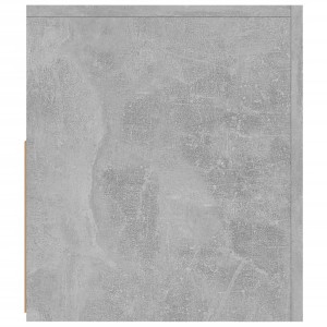 Detailansicht: VidaXL TV-Schrank mit LED, Betongrau, 120x35x40 cm. Wohnwand-Element.