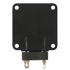 Rockwood Körperschallwandler ST-805, kompakter Bodyshaker für Flächenvibration, schwarzes Gehäuse.
