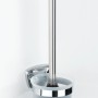 Wand WC-Garnitur Basic von Wenko aus Edelstahl, glänzend. Inklusive Bürste und Halter.