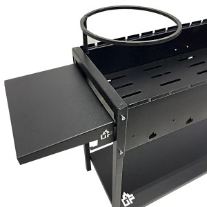 Grillpeter Mangal Batyr XL Schaschlikgrill 100cm mit Ablage und Topfhalter