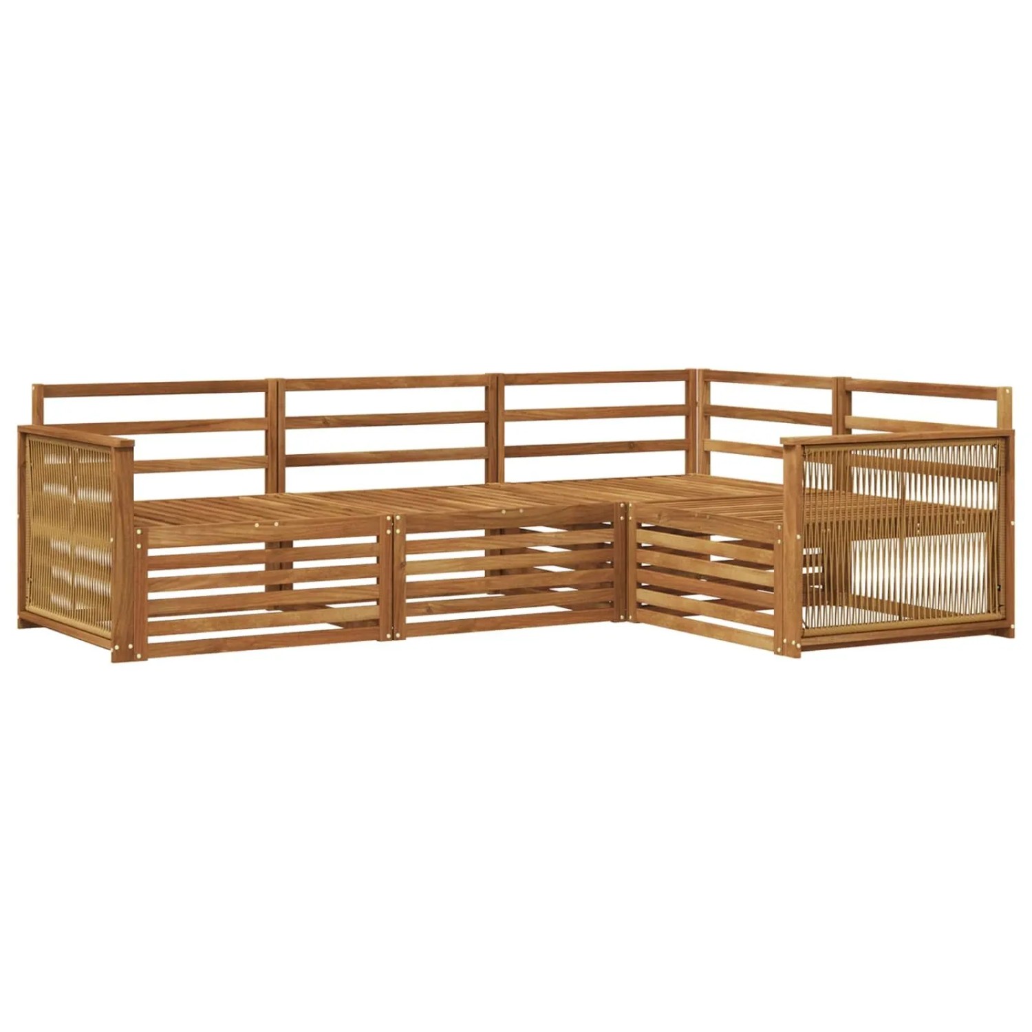 vidaXL Outdoor-Sofagarnitur 4 Stk Natur Massivholz Akazie 3383297