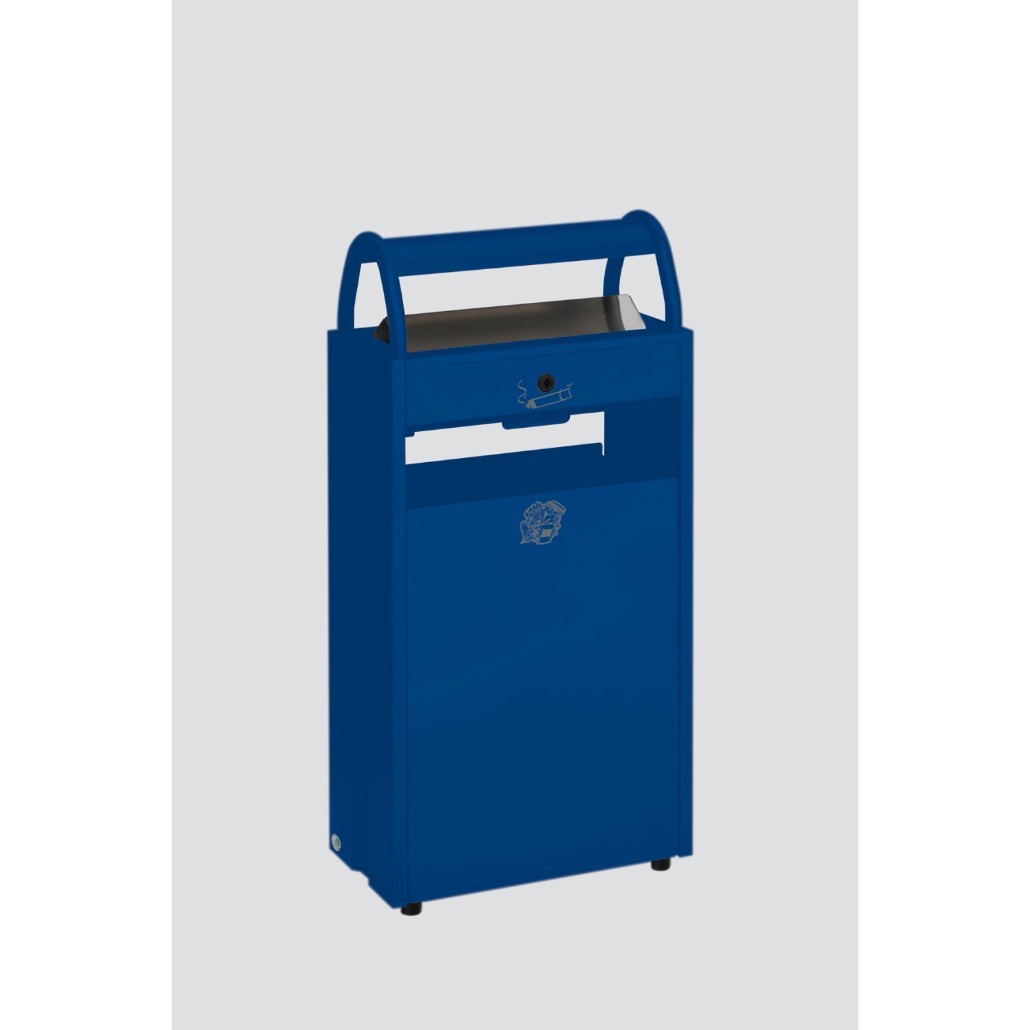PROREGAL Kombiascher Mit Schloss Und Blenden 60 Liter HxBxT 98 x 48,5 x 26, günstig online kaufen