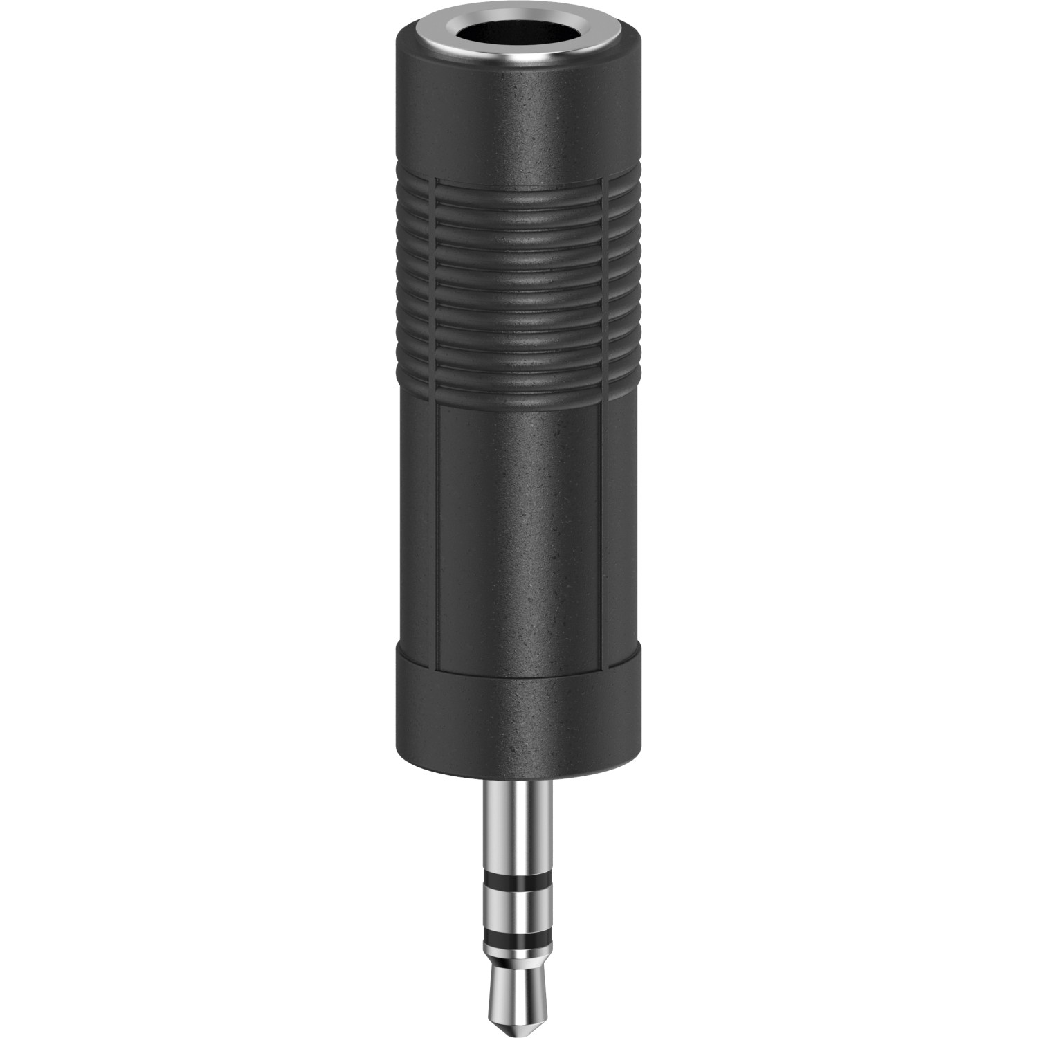 Hama Audio-Adapter 3,5 mm-Klinken-Stecker/6,3 mm-Klinken-Kupplung Stereo Schwarz