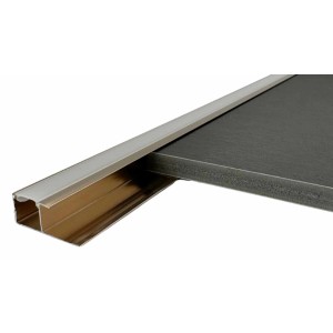 Colortree LED Leiste, Aluminiumprofil, Endprofil, Rose Gold, 2m, für Wand- und Deckenpaneele.