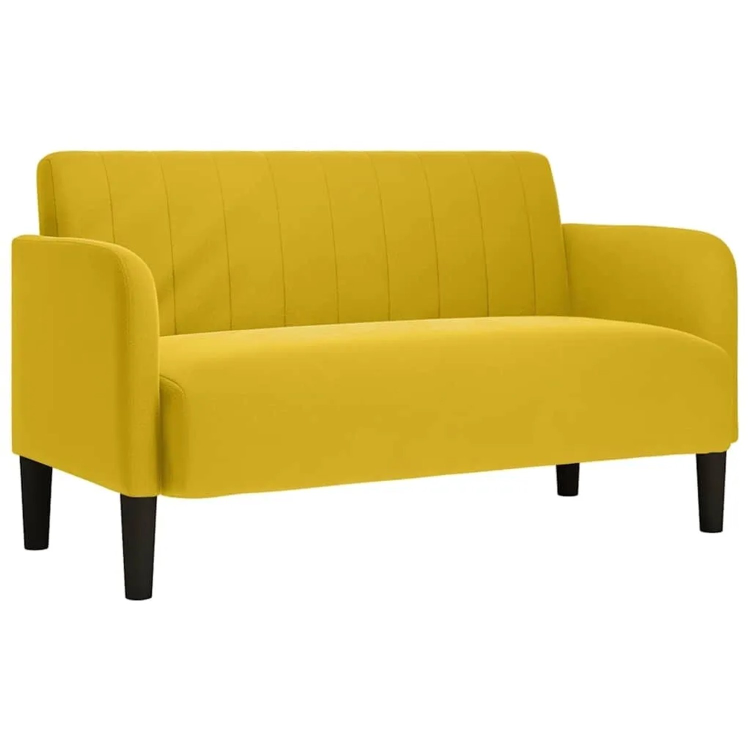 vidaXL Zweisitzer-Sofa Gelb 109 cm Samt 4100593 günstig online kaufen