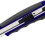 LUX Cuttermesser 25 mm Comfort mit ausfahrbarer Klinge und blau-schwarzem Griff.