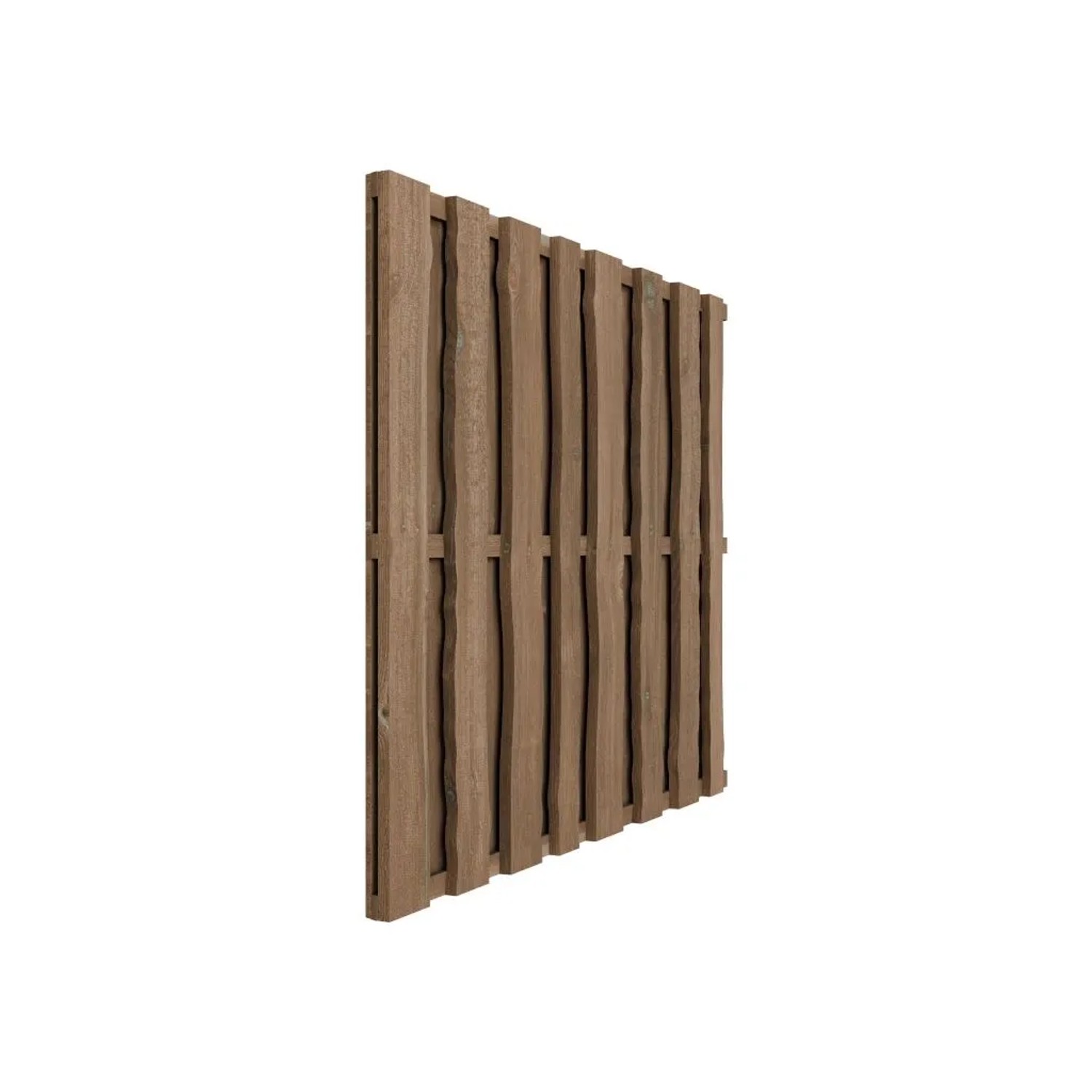 Woodtex Sichtschutzzaun Natura Kiefer Braun Kesseldruckimprägniert