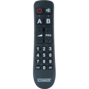 Schwaiger Universal Fernbedienung Comfort Plus mit 20 Tasten für Audio-Zubehör.