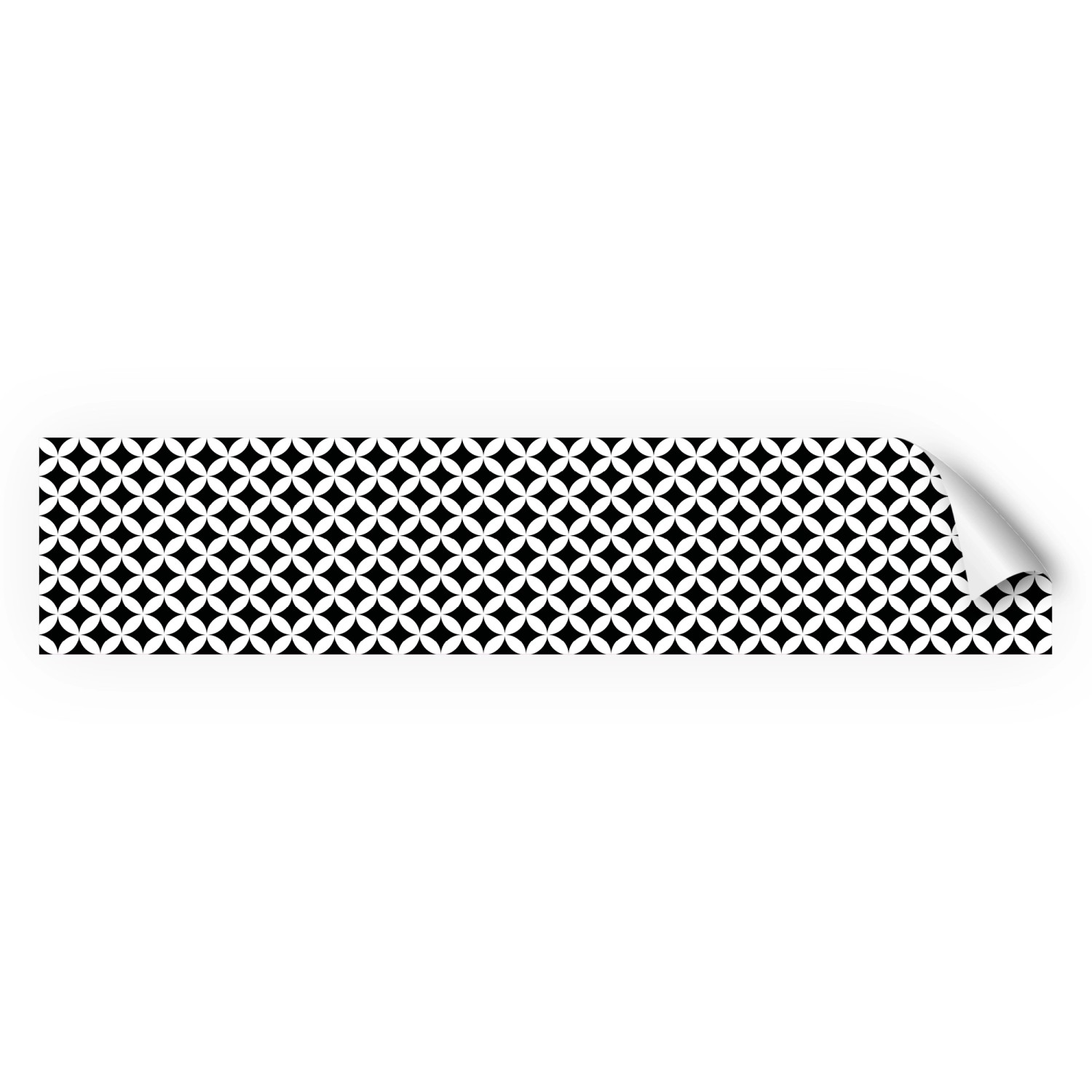Myspotti Küchenrückwandfolie Chadi Selbstklebend 280 cm x 60 cm Schwarz-Weiß