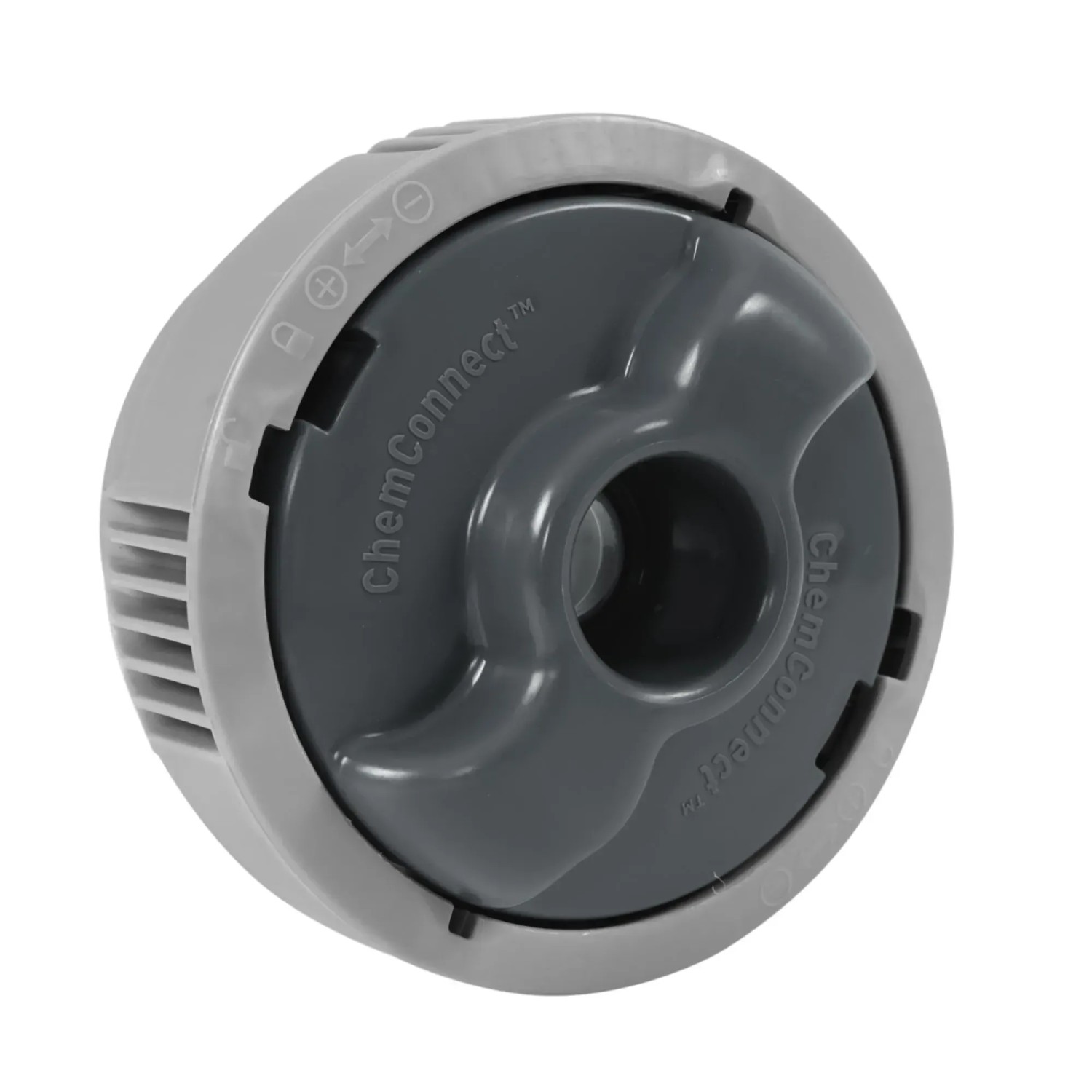 ChemConnect Chemikaliendosierer für Bestway Lay-Z-Spa Whirlpool, grau.