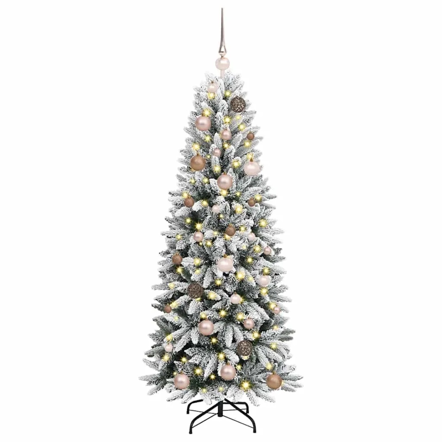 vidaXL Künstlicher Weihnachtsbaum mit 150 LEDs Weiß 63 x 63 x 150 cm 3396031