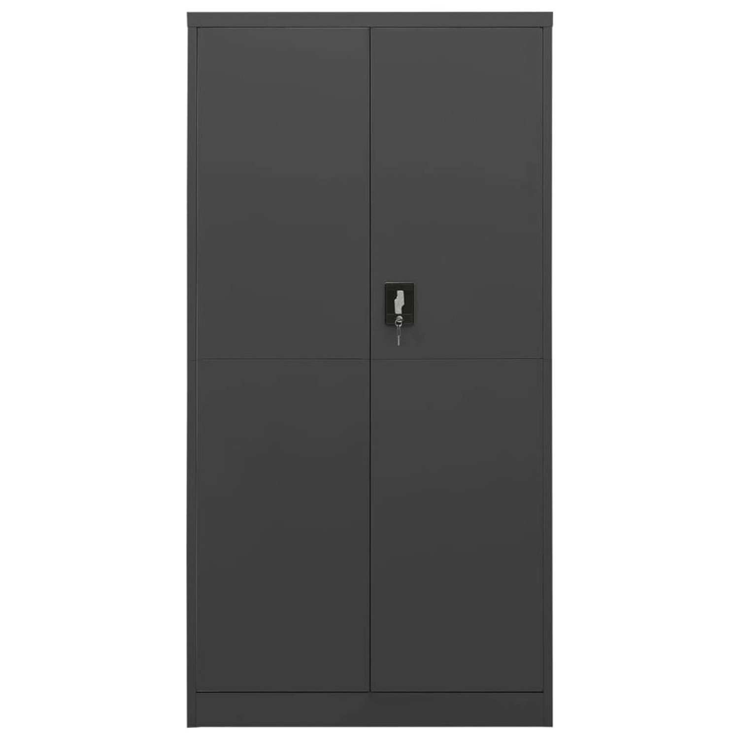 vidaXL Spind Schließfachschrank Anthrazit 90x40x180 cm Stahl günstig online kaufen