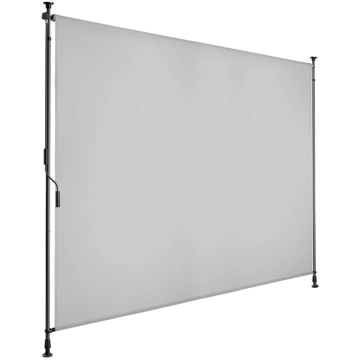 Tectake Klemmmarkise Taija Verschiedene Größen Uv Beständig und Wasserabweisend 200 x 310 cm 7 x 208 x 310 cm Hellgrau