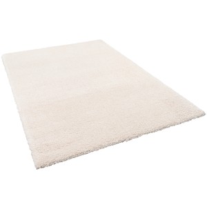 Beiger Snapstyle Hochflor Shaggy Teppich Dream, 160x200cm. Weicher Kurzflorteppich für Wohnräume.