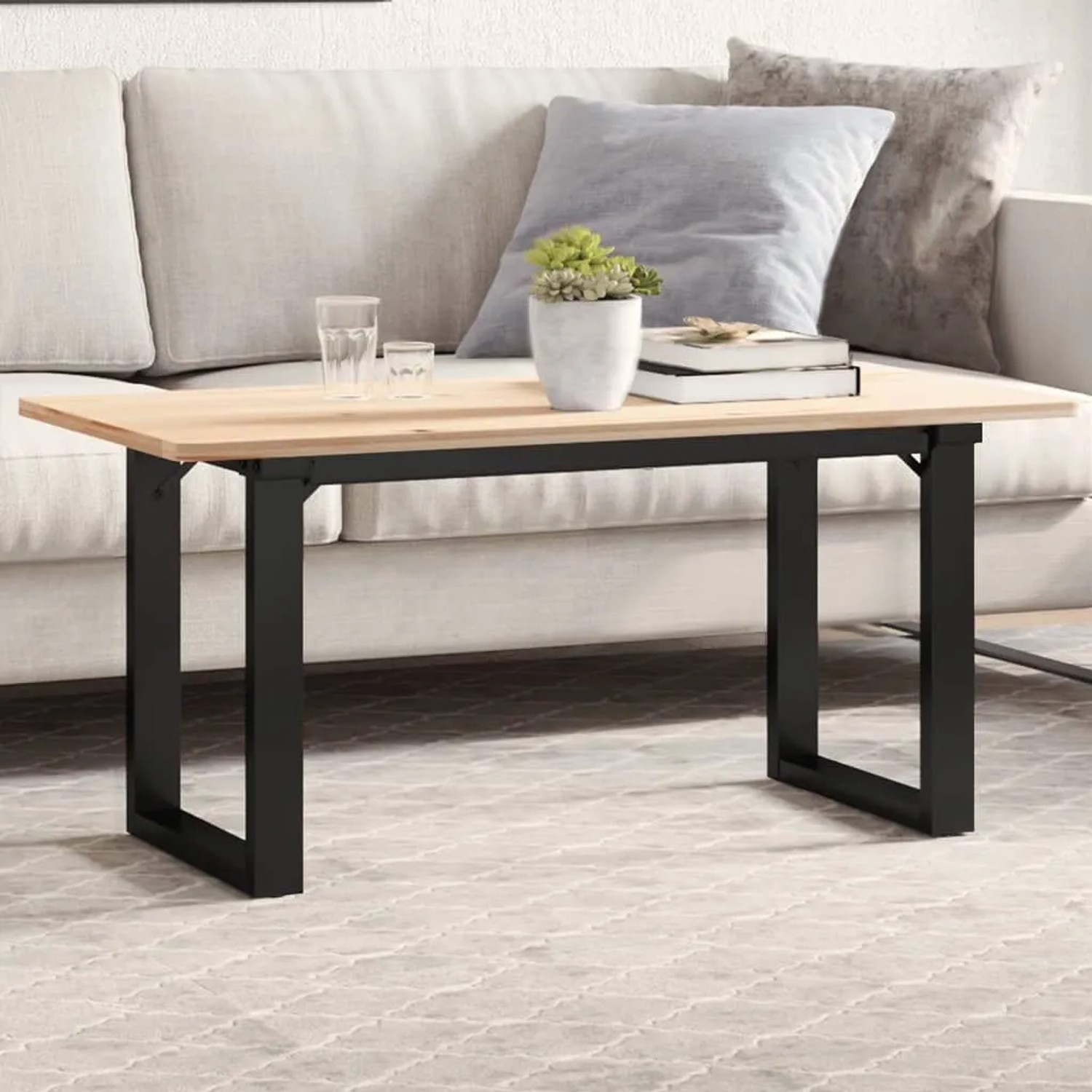 vidaXL Couchtischbeine O-Gestell 80x40x43 cm Stahl 357876_2