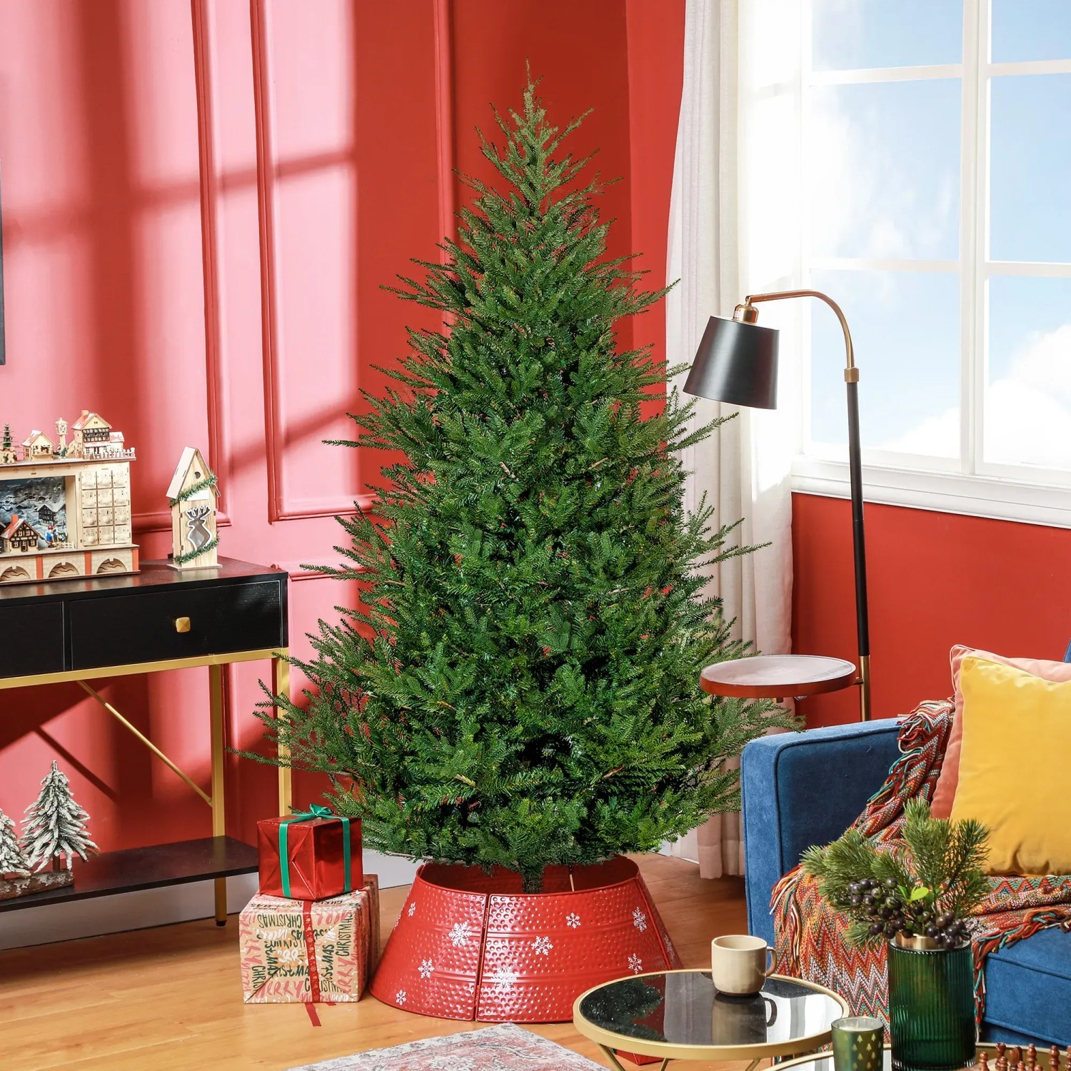HOMCOM Knstlicher Weihnachtsbaum 180 cm 2380 Spitzen kaufen bei OBI