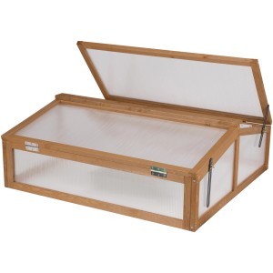 needs&wants Frühbeet Covy1: Holz-Pflanzkasten mit aufklappbarem Dach für Garten & Balkon.