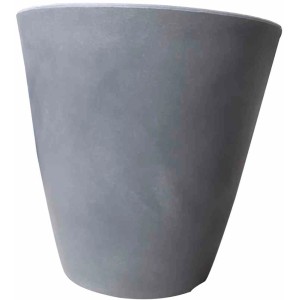 Grauer Siena Garden Pflanztopf Bilbao, Ø 50x50 cm, in Steinoptik. Ideal für Garten und Terrasse.