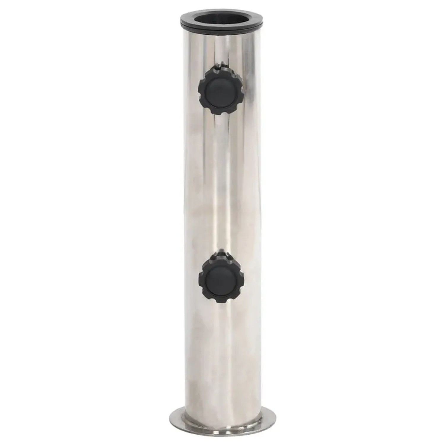 VidaXL Sonnenschirmständer, Edelstahl, silberfarben, für Mastdurchmesser 38/48 mm.
