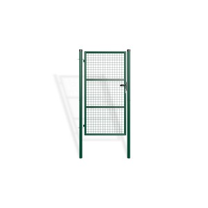 Casanoov Gartentor Metall, 1 m breit, Modell Olga, 180 cm hoch, grün.