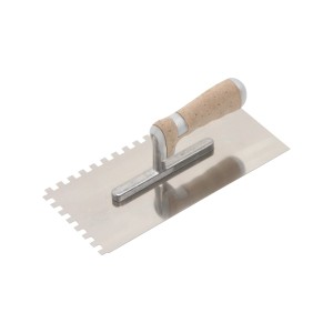 LUX Glättekelle Professional, gezahnt (8x8mm) zum Auftragen von Fliesenkleber.