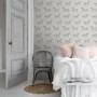 ESTAhome Vliestapete mit Pferdezeichnung in Beige-Braun für Kinderzimmer.