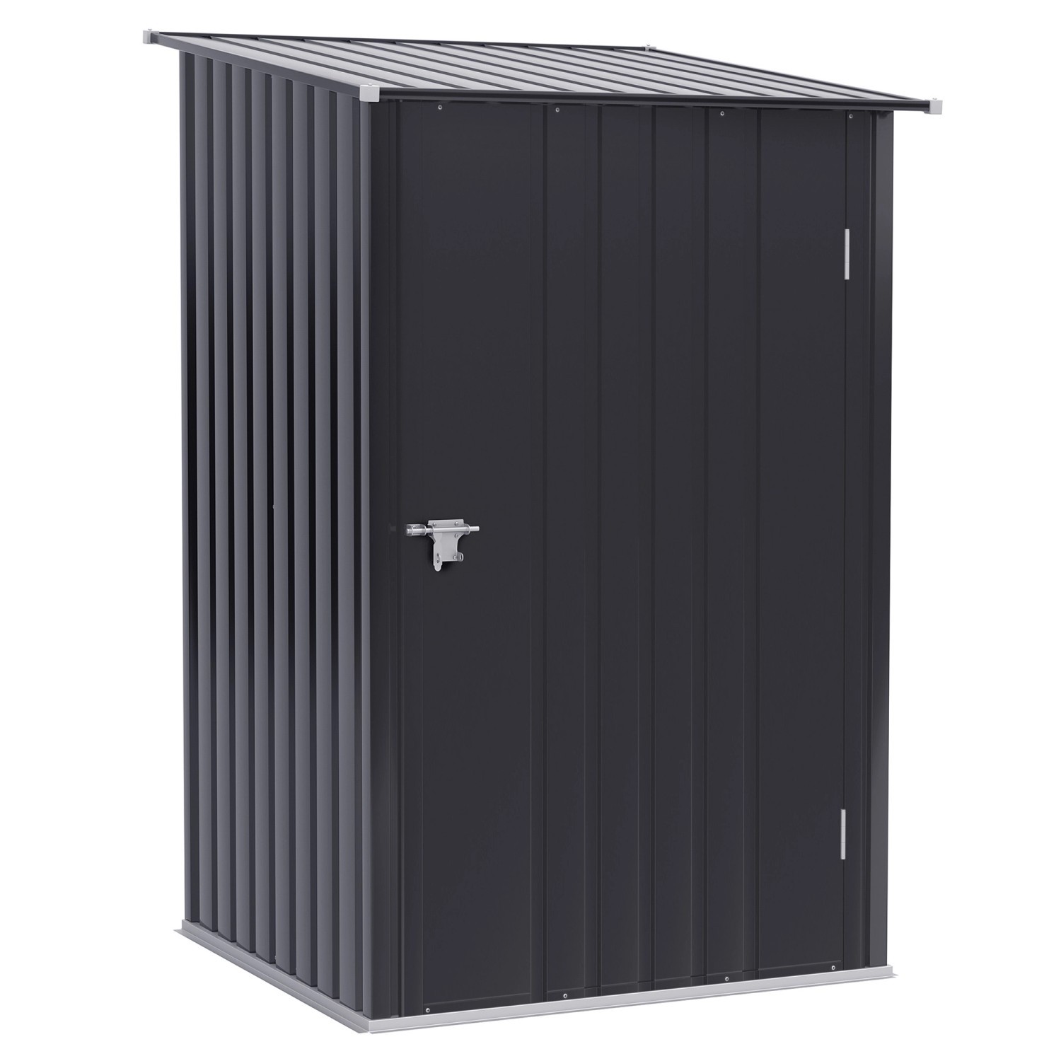 Outsunny Gerätehaus 0,92 m² mit Pultdach Abschließbar 100 x 103 x 160 cm günstig online kaufen