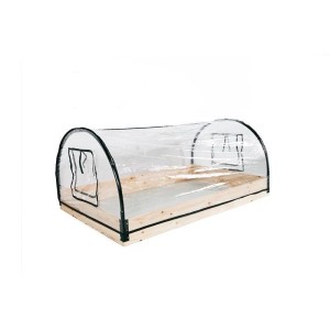 Lex Frühbeet mit Holz/Metallrahmen Treibhaus Gewächshaus Tomatenhaus 120x80x50cm