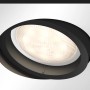 Quadratischer, silberner Philips Hue LED-Einbauspot Milliskin mit Dimmschalter.