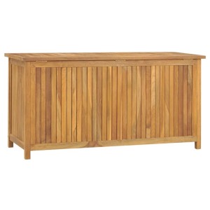 VidaXL Gartenbox aus Teakholz, 114x50x58 cm, ideal zur Aufbewahrung im Garten.
