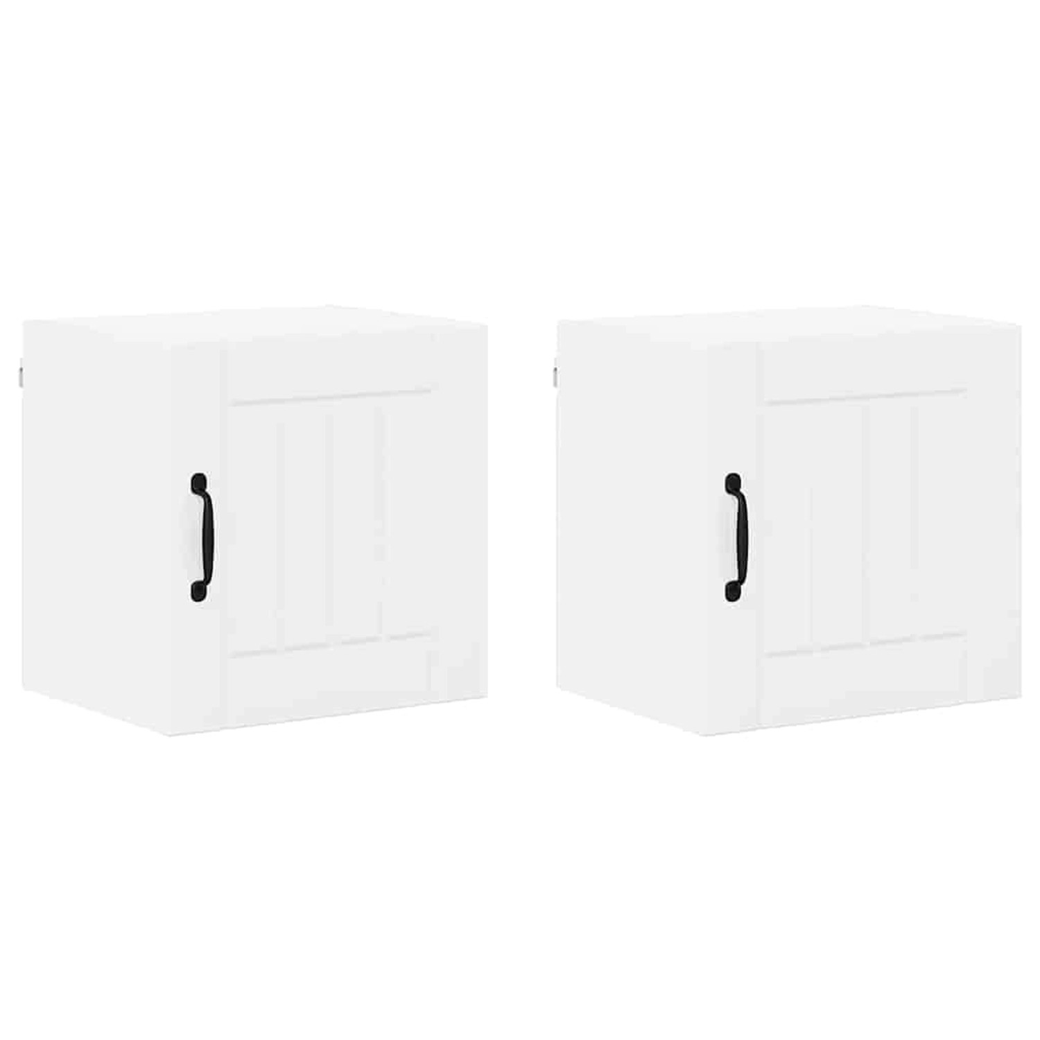 vidaXL Küchenschrank mit Regal 2 Stk Hochglanz Weiß 40 x 31 x 40 cm 884883 günstig online kaufen