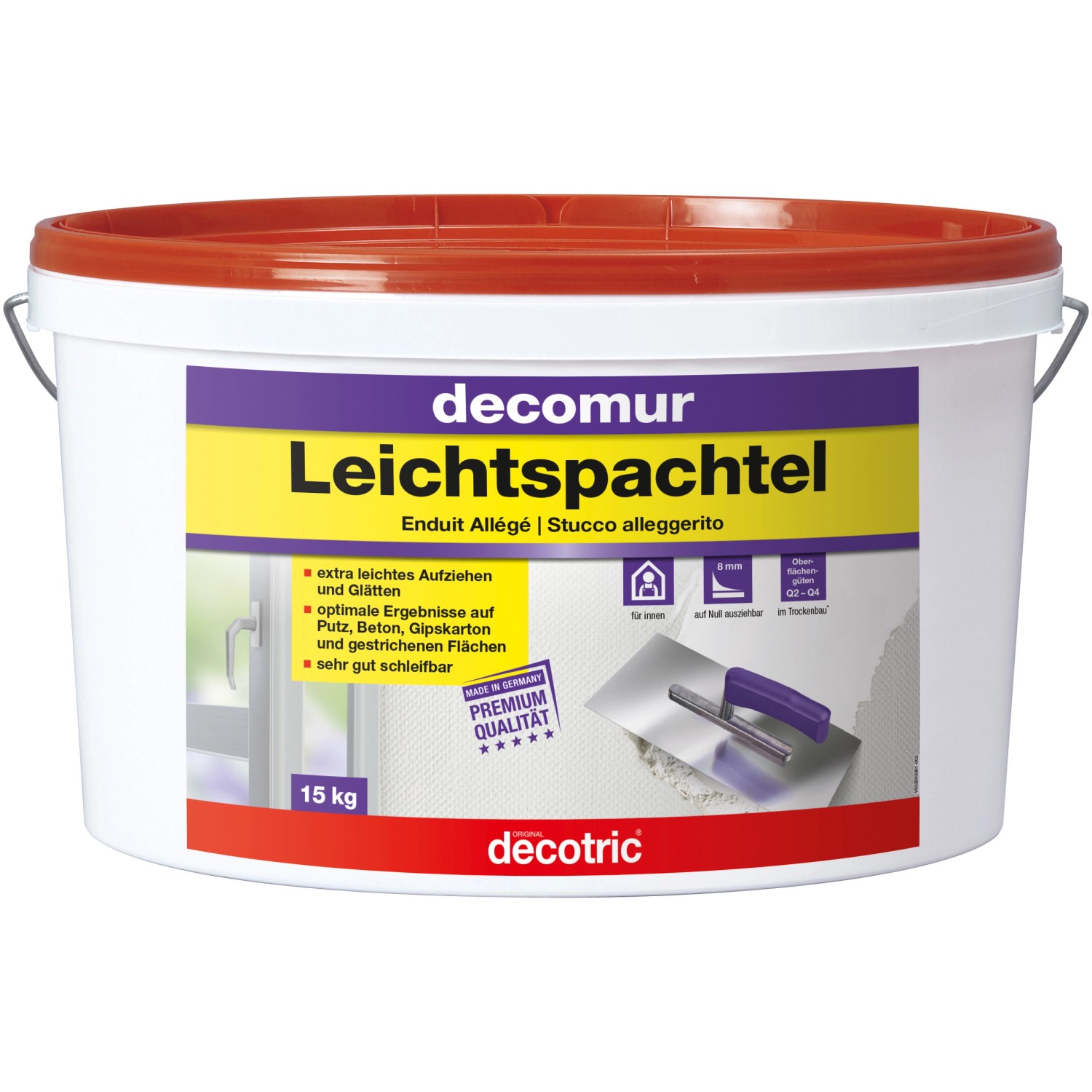 Decotric Leichtspachtel Decomur Weiß 15 kg