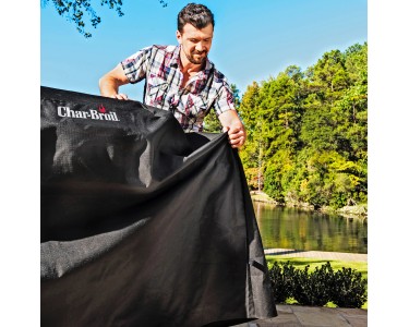 AOG Grillabdeckung Für 76,2 Cm Eingebaute Gasgrills - Schwarze Vinyl-Abdeckung Mit Gesticktem Logo (CB30-D)