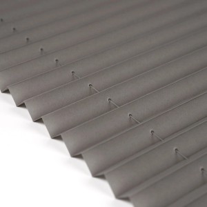 Graues Deco-Raum Plissee Basic 55x150cm, blickdicht, zur Klemmfix-Montage ohne Bohren.