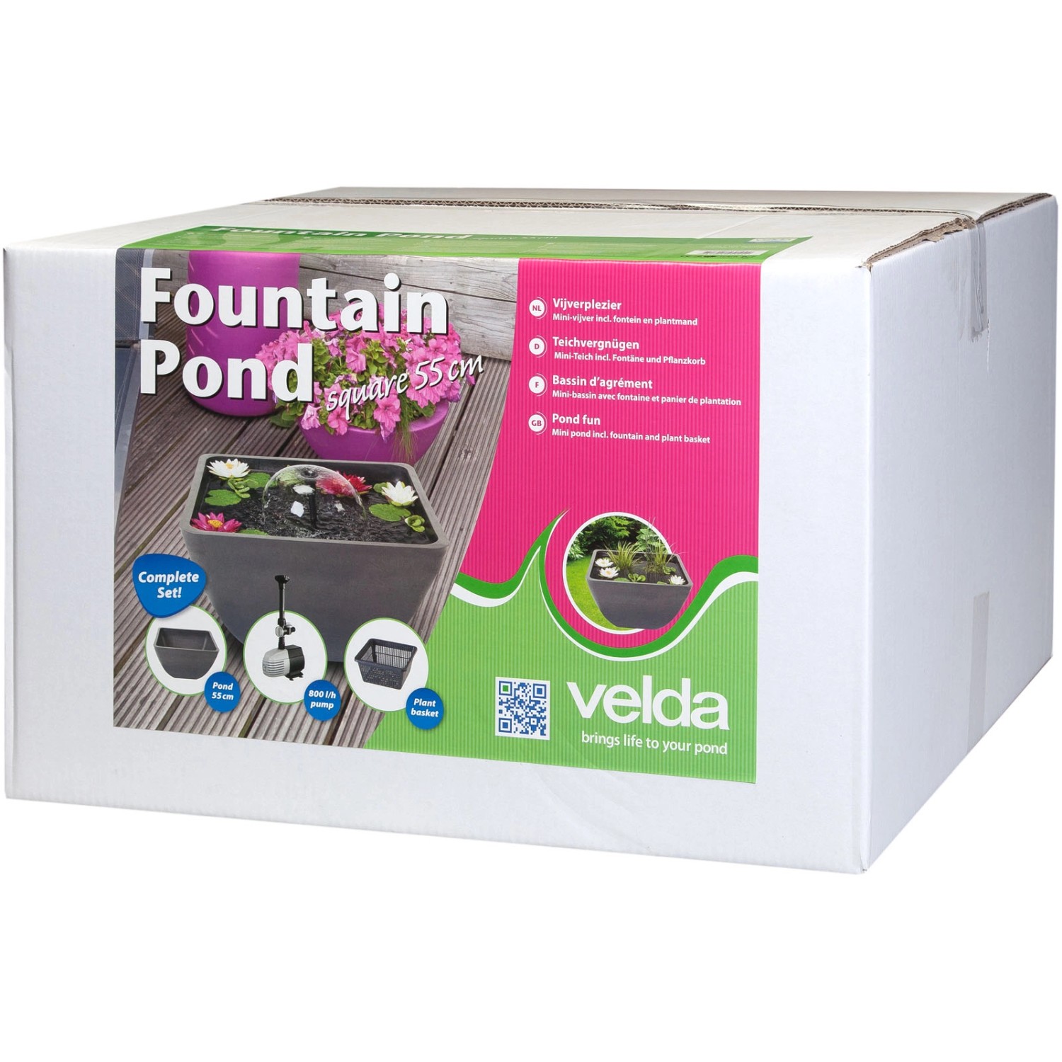 Velda Terrassenteich Fountain Pond 56 cm x 56 cm