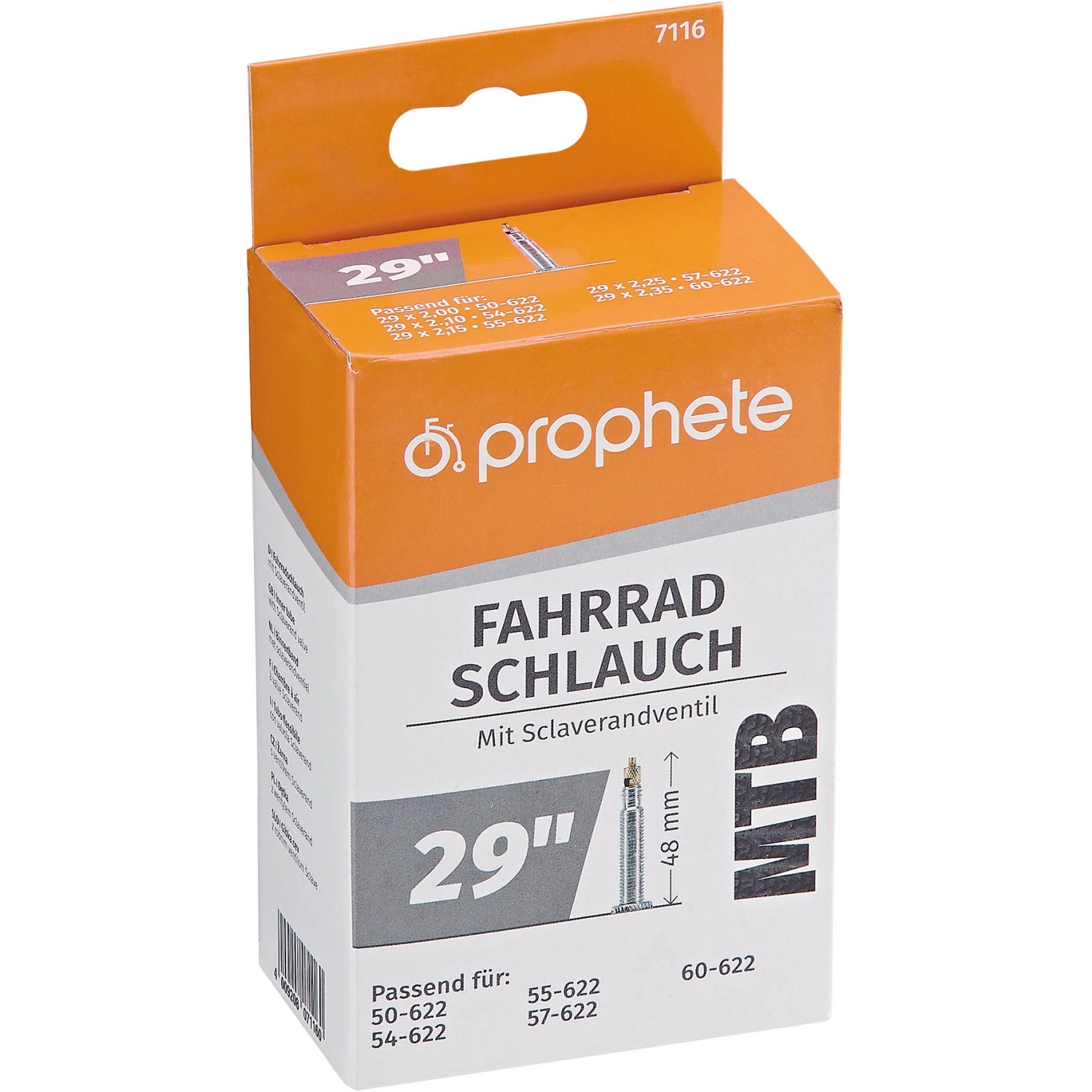 Prophete MTB-Fahrradschlauch 29 Zoll x 2,4 - 2,8