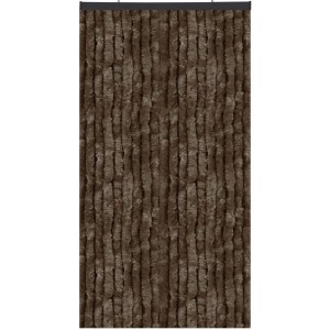 Brauner Arsvita Flauschvorhang 120x200 cm mit Unistreifen, ideal als Fenstervorhang.