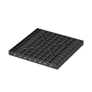 GS Terrassen Plattenhalter Set, 20 Stück, für Gitterrost-Wabe, 120x120x3 mm.