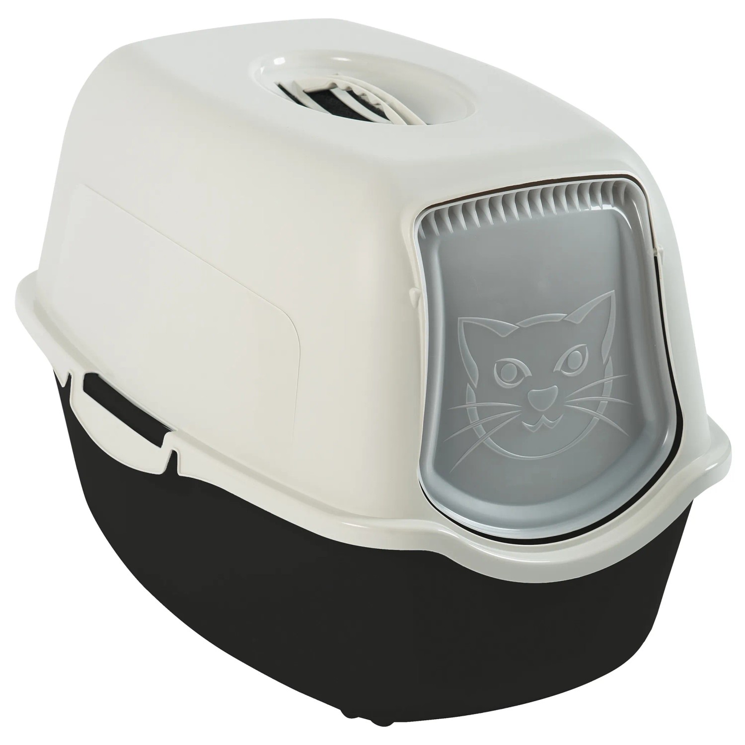 Rotho Katzentoilette Eco Bailey Schwarz/Sand