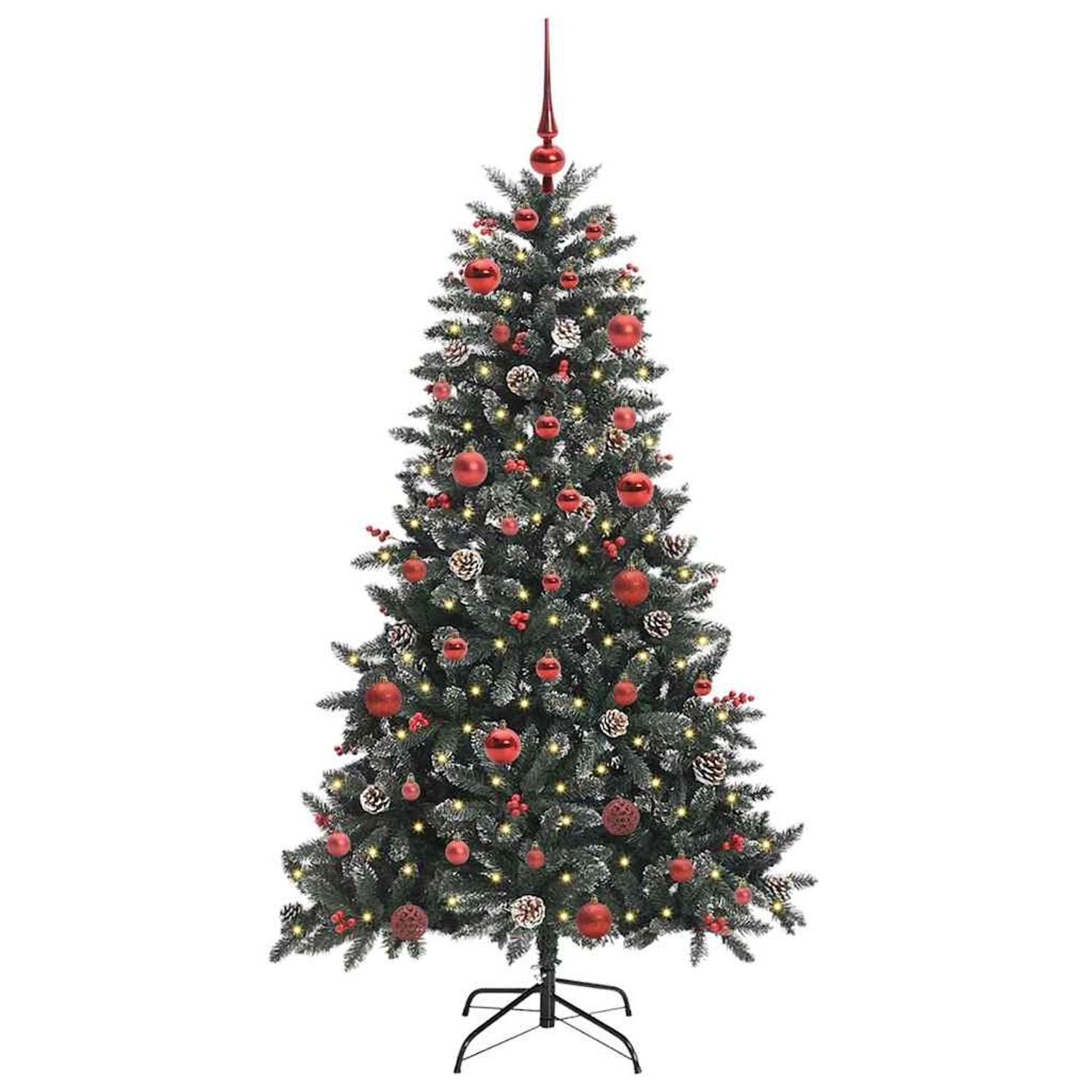 vidaXL Künstlicher Weihnachtsbaum Grün 83,5 x 83,5 x 150 cm 3395868